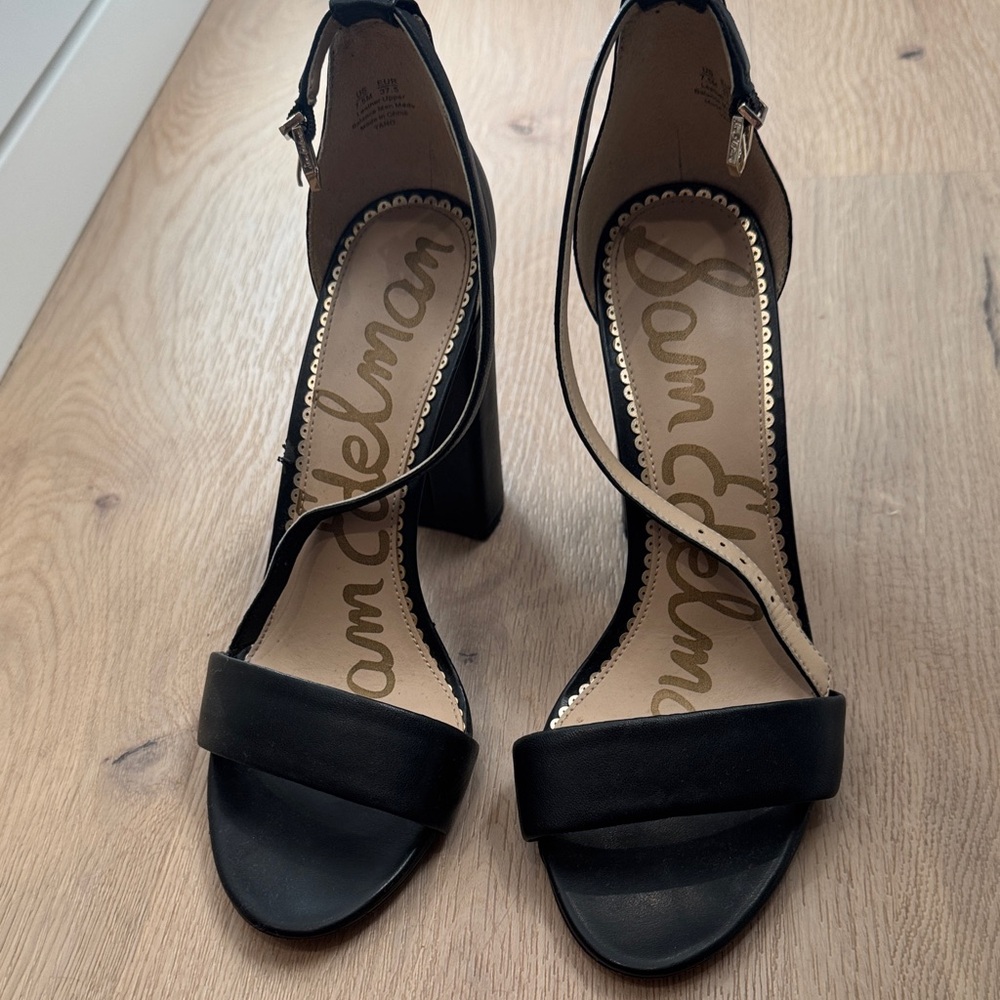 Sam Edelman Strappy Black Heels